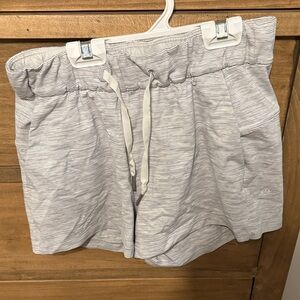 Lululemon Women's Gray Striped Shorts
